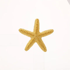 Fashionable And Exquisite Personalized Starfish Shape Electroplated Brooch