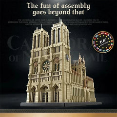 Notre Dame De Paris France Church Museum European City Landmark Architecture Model Building Blocks