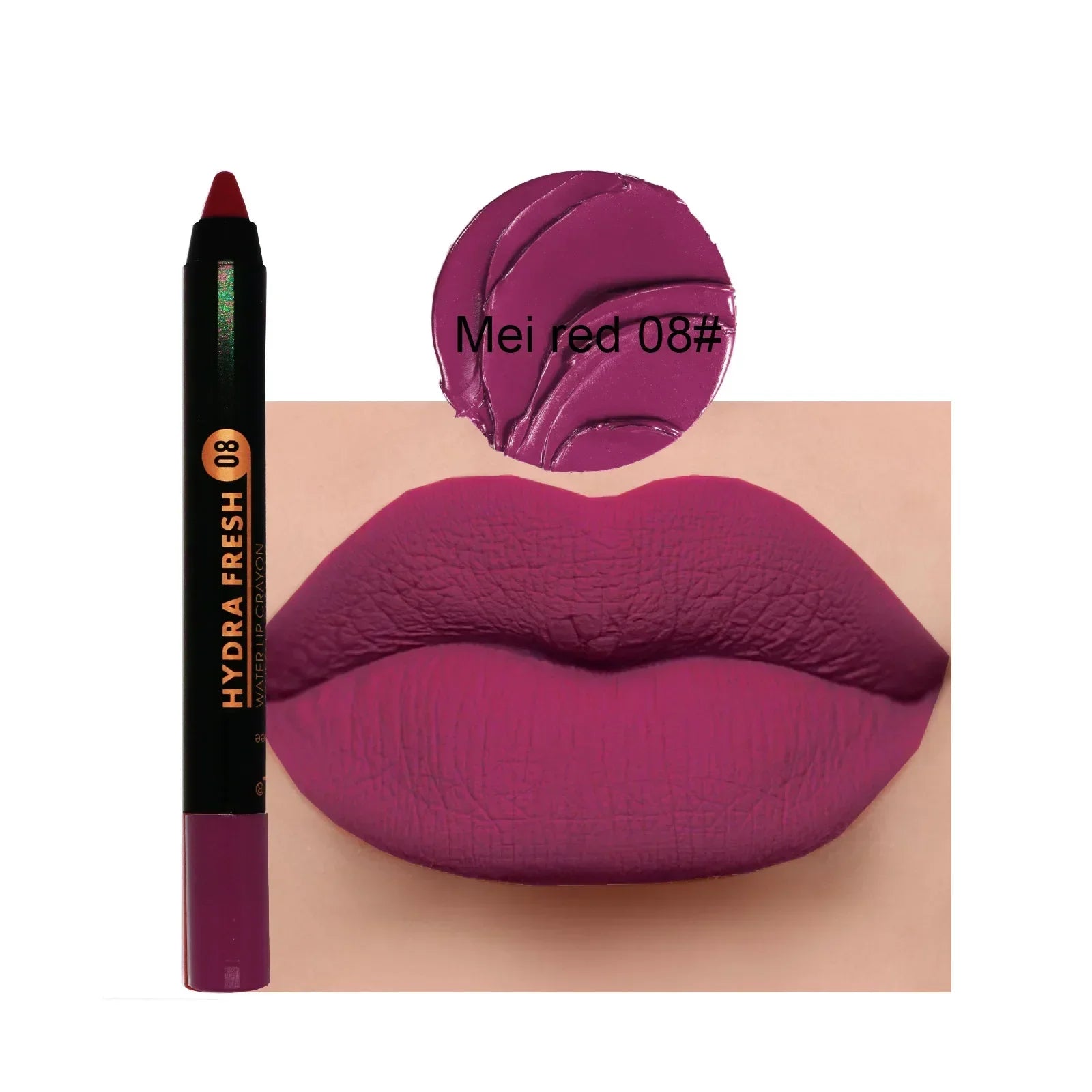 Matte Velvet Lipstick Pencil Waterproof Long Lasting Red Lip Sticks Non-Stick Cup Makeup Lip Tint Pencil