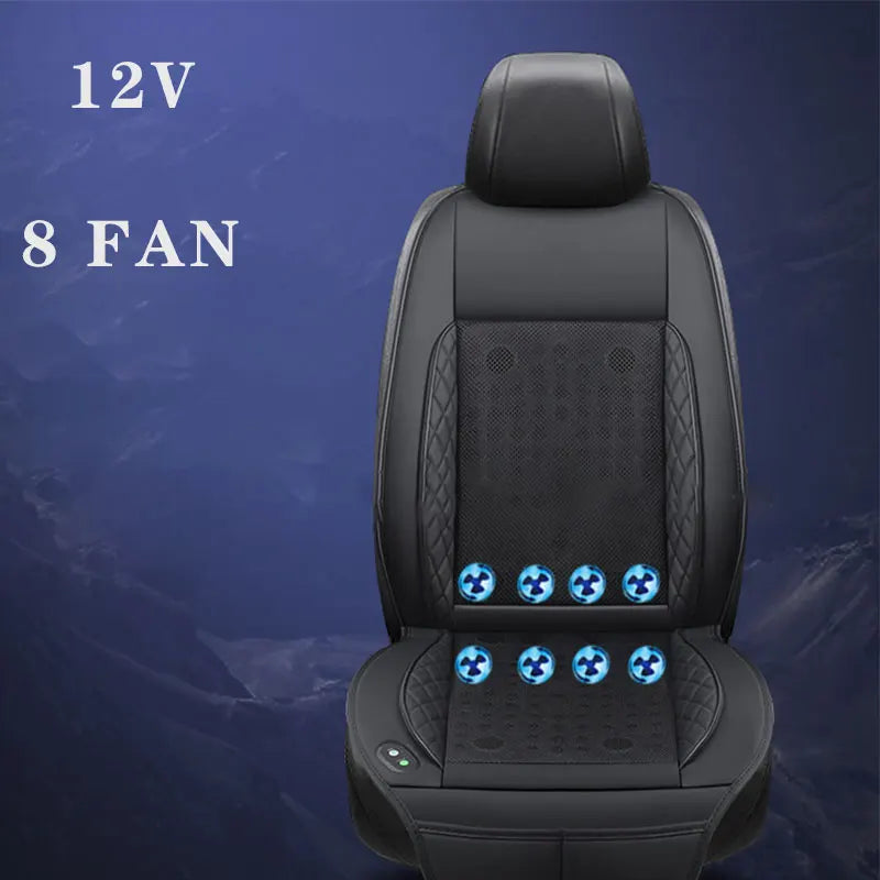 Car Summer Cool Air Seat Cushion With 8Fan16Fan Fast Blowing Ventilation Seat Cooling Pat Refrigerated Seat