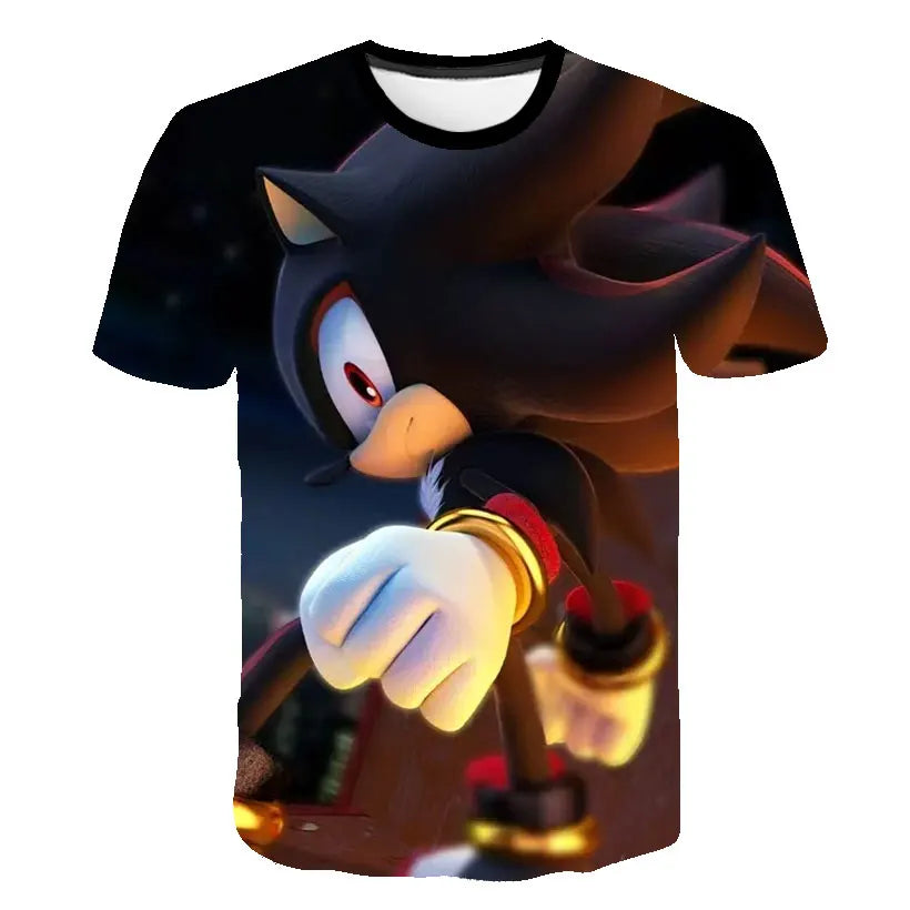 Boys Sonic T-Shirt Kids TShirts Baby Boys Casual Short Sleeves Print T-shirt For Boy Summer Children Tee Shirts Tops