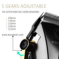 Hair Clipper with Replacement Blade Hair Trimmer for Men Professional Rechargeable Hair Cutting Machine