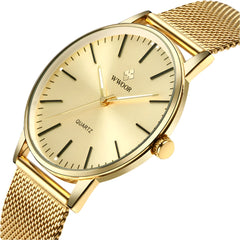 Men Gold Watches  Luxury Brand Men Fashion Quartz Golden Clock Male Simple Sports Waterproof Wrist Watch