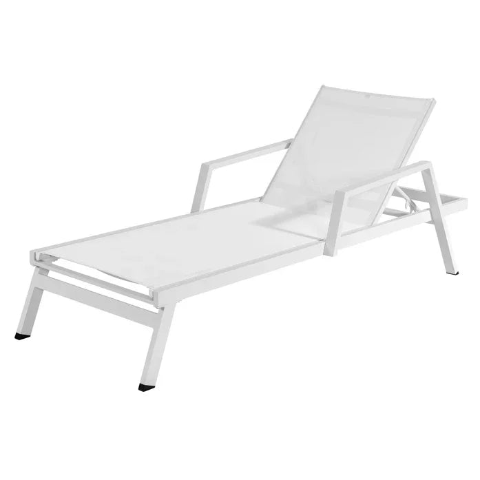 Modern Patio Garden Exterior Poolside Chaise  Sunbed Furniture Outdoor Pool Aluminum Sun Lounger Chairs