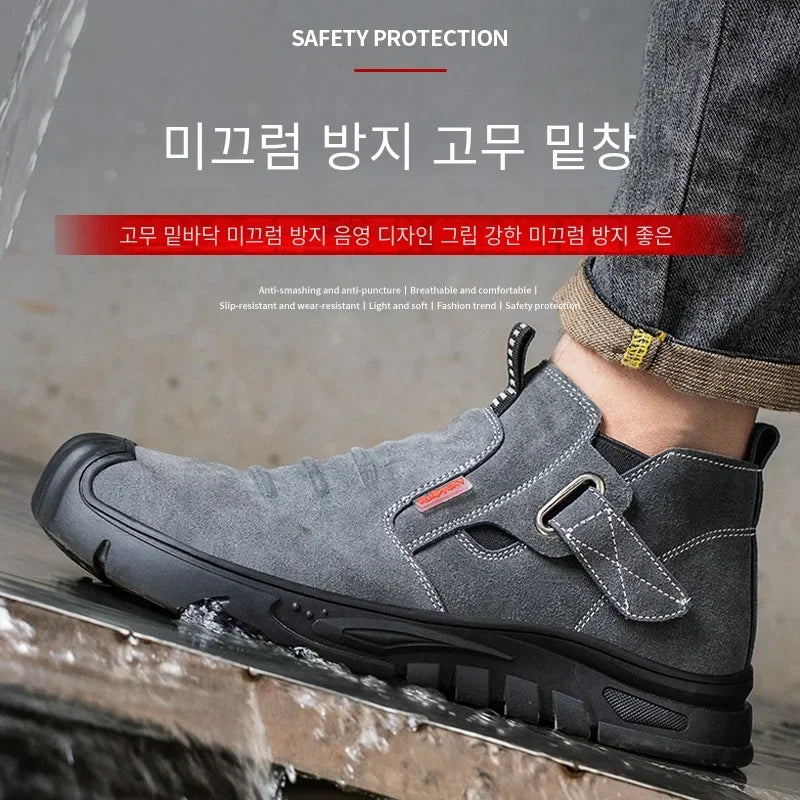 Work Sneakers Men Indestructible Steel Toe Work Shoes Safety Boots For Men