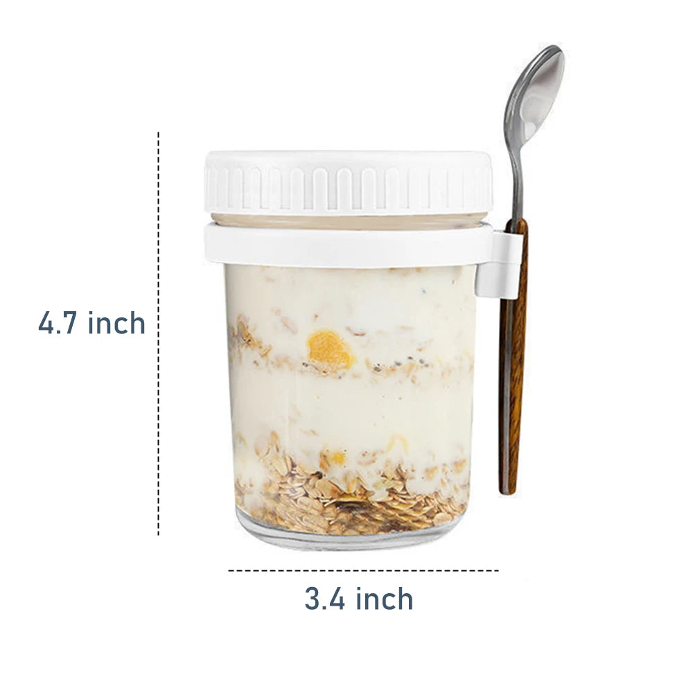 Jars Milk Fruit Salad Food Storage Container