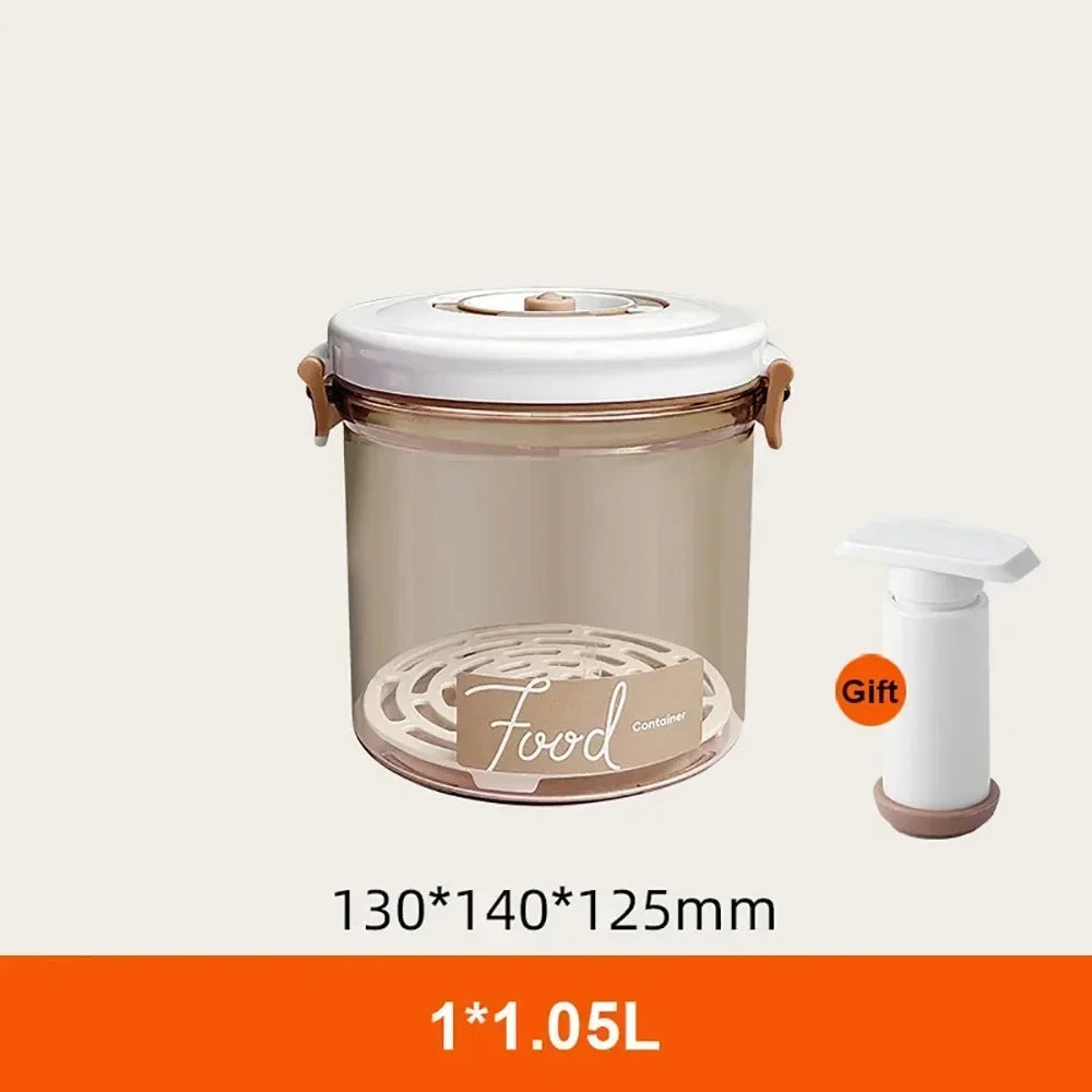 Kitchen High-Capacity Food Storage Container, Vacuum Preservation Box, Electric Suction Storage Box