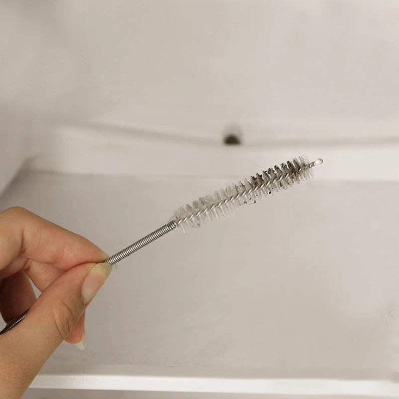 Clean Refrigerators Spiral Cleaning Brush for Stainless Steel Pipes