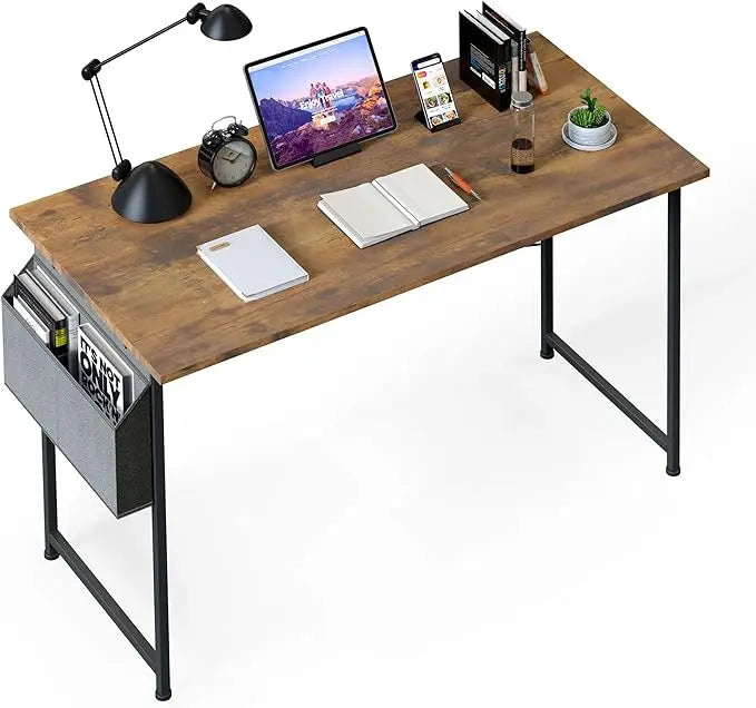 Small Space Writing Desk with Headphone Hooks Modern Simple Design, Suitable for Study, Home Office