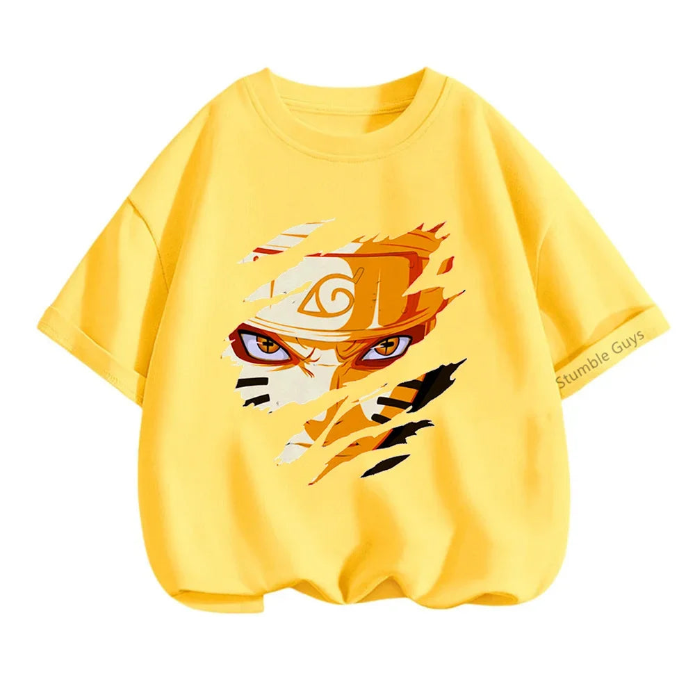 Tshirt Kids Summer Cool Children t shirt Leisure Pillar Man Cartoon T-shirt Boys