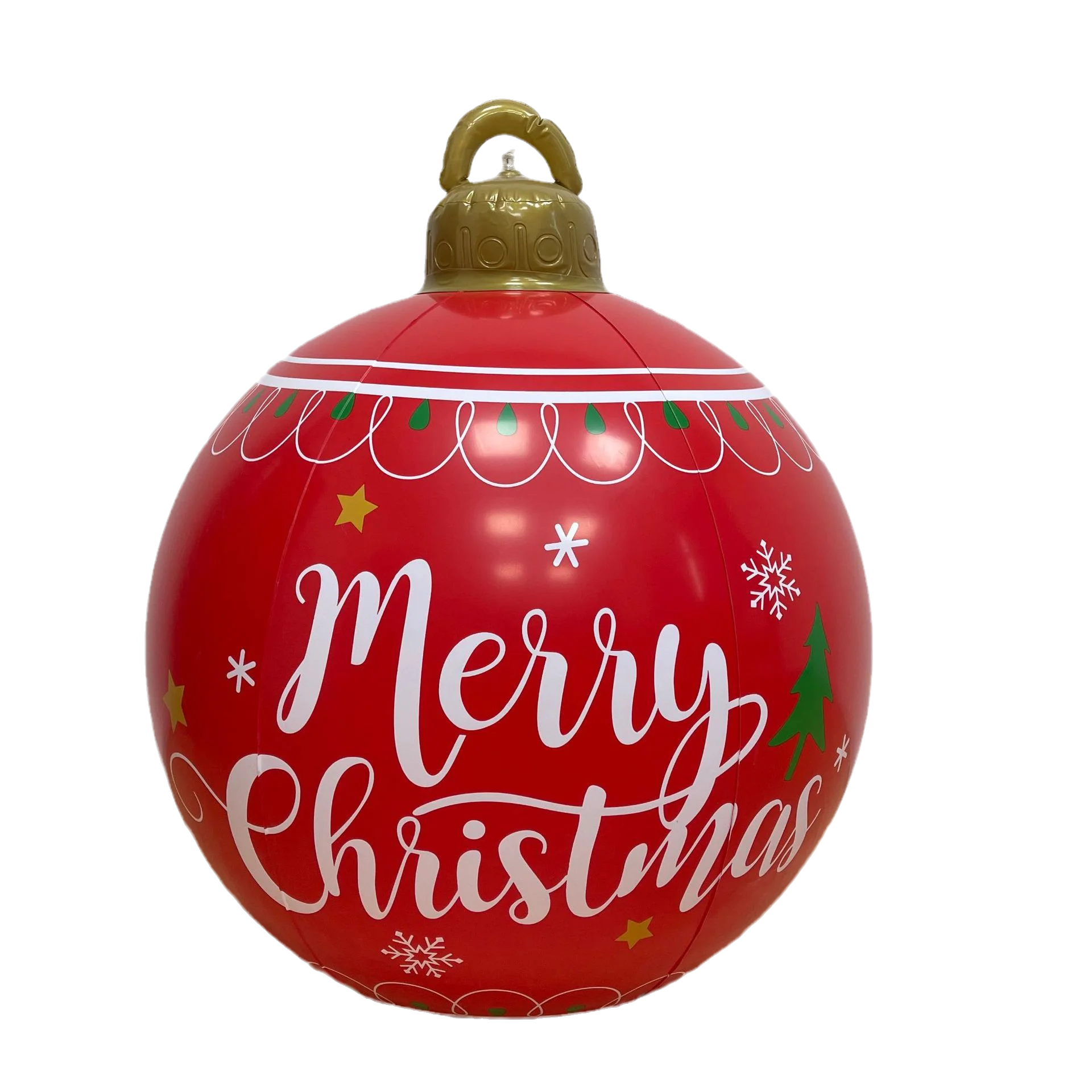 60cm Outdoor Christmas Inflatable Decorated Ball PVC Giant Big Large Balls Xmas Tree Decorations