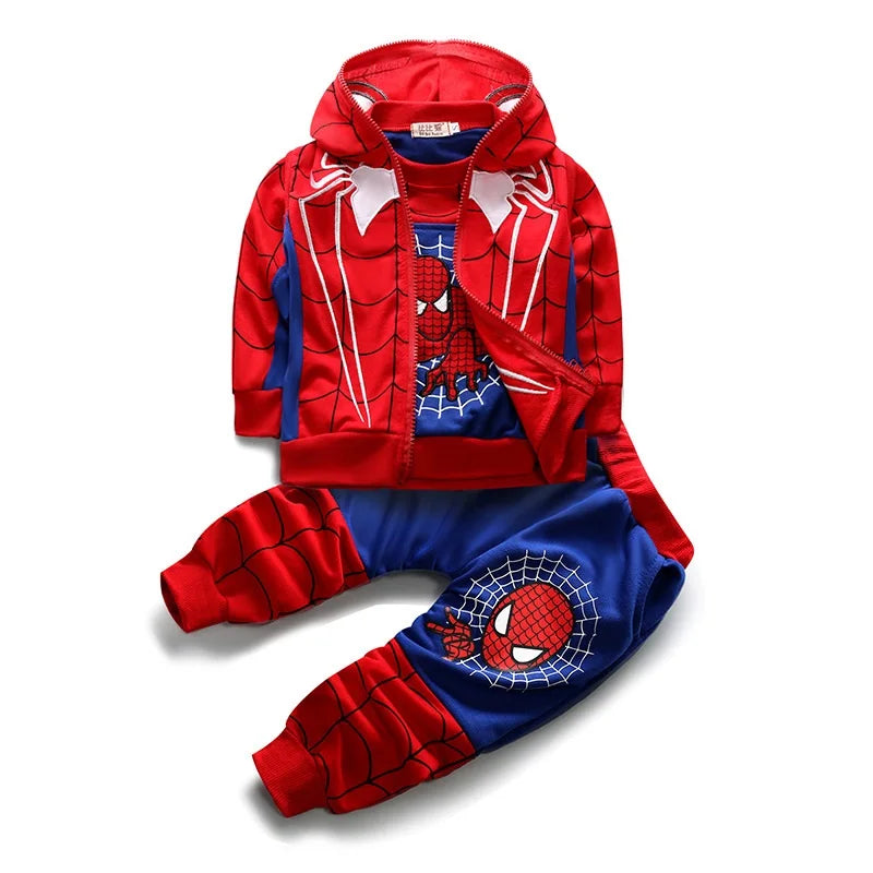 Cartoon Spiderman Autumn Baby Boys Superheroes Sets