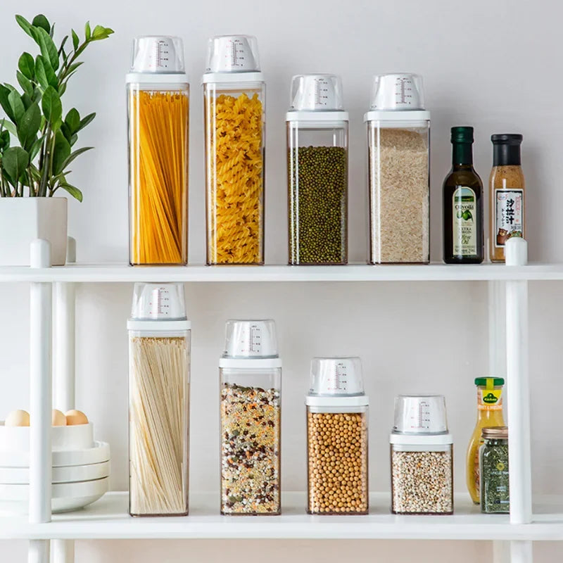 Cereal Dispenser Airtight Food Storage Containers Kitchen Storage Box Cereal Container Storage Jar