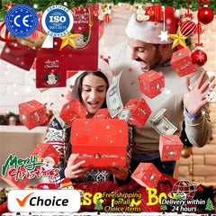 Christmas Gift Box Diy Folding Paper Boxs Money Pop Up Birthday Wedding Surprise Bounce Boxs