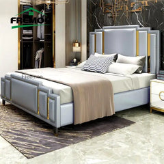 Modern Customizable Double Bed Designer Bedroom Sets King/ Queen Size