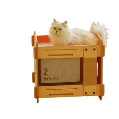 Petree New Corrugated Paper Cat Scratcher Home Furniture Double Layer Cat Beds Cat Tree Pets Climbing Frame Pet Toys