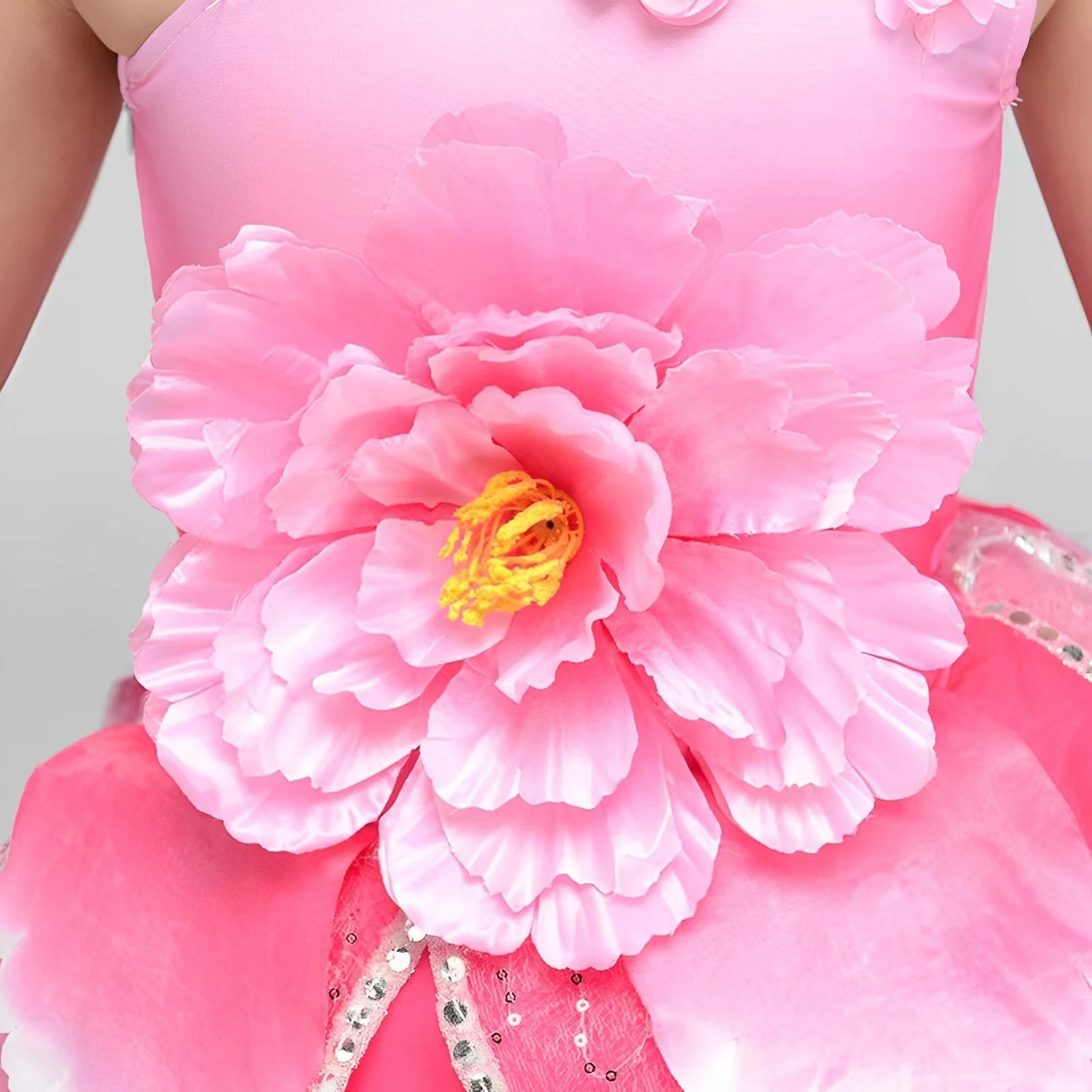 Children’s Peach Blossom Performance Costume Princess Girls’ Lotus Style Dresses