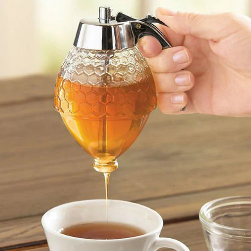 Syrup Juice Dispenser Honey Storage Jar