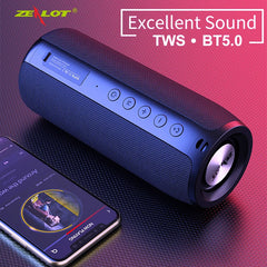 ZEALOT S51 Bluetooth Speaker Wireless Soundbar TWS Portable Heavy Bass Stereo Support