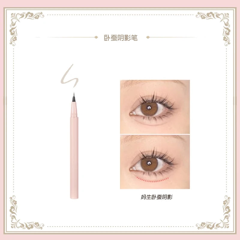 Aegyo sal pen eyeliner pen non-smudging waterproof long lasting natural brown extremely fine novice beginner