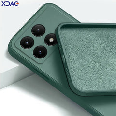 Original Square Liquid Silicone Case Cover for Xiaomi