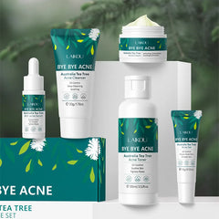 Tea Tree Skin Care Kit Face Cream Cleanser Oil Control Toner Remove Blackhead Smoothing gel Tea Tree Essences