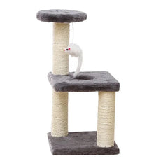 Cat Scratcher Climbing Frame Scratching Post Resistant Sisal Cat Tree with Toys