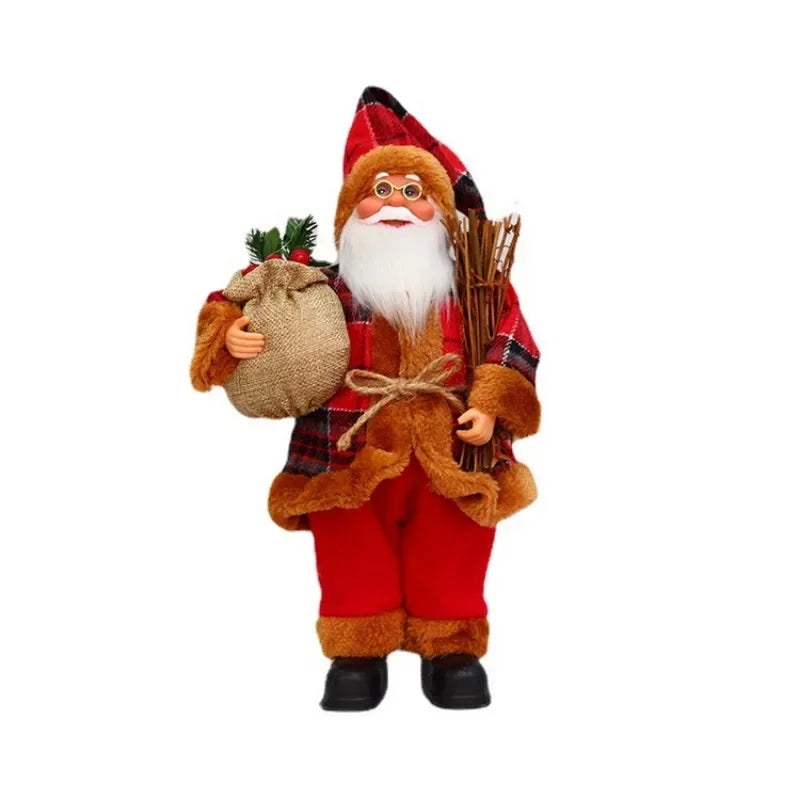 Xmas Decor for Home Navidad Party Ornaments Christmas Ornaments Santa Claus Doll with Gift Bags