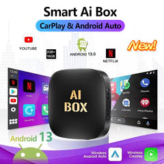 Smart CarPlay Ai Box Android 13 TV Box  Wireless CarPlay Android Auto Built-in Play Store For Netflix YouTube OEM CarPlay Cars