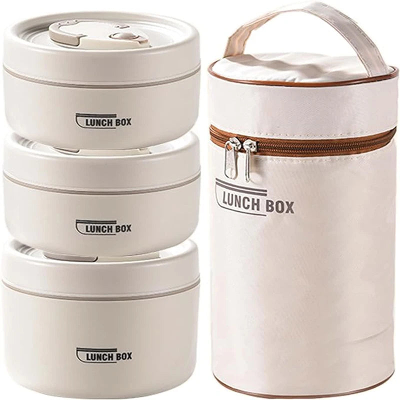 Portable Insulated Food Lunch Container Set with Thermal Lunch Box