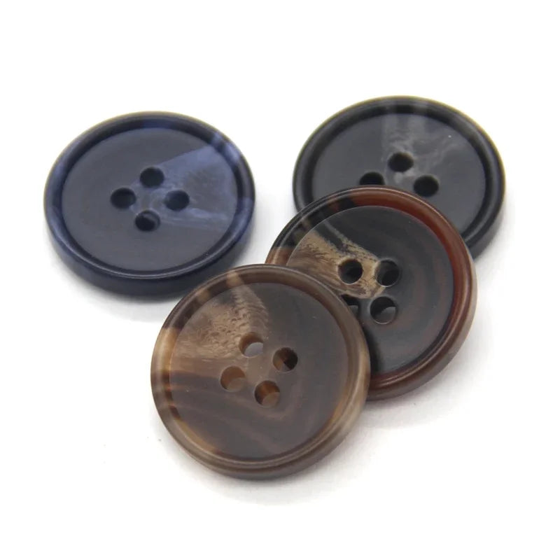 Big Resin Imitation Horn Pattern Coat Suit Buttons