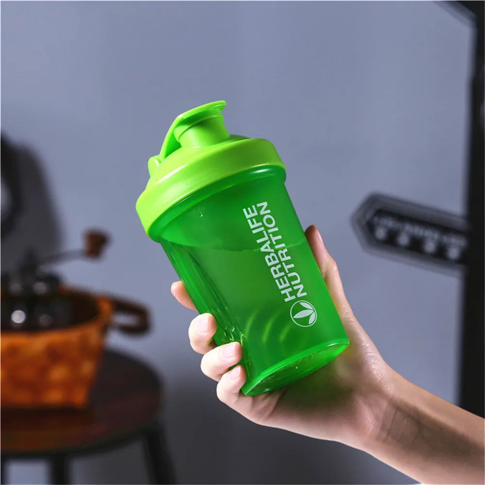 400ML Protein Shaker Bottle Sport Whey Powder Mixing Bottle