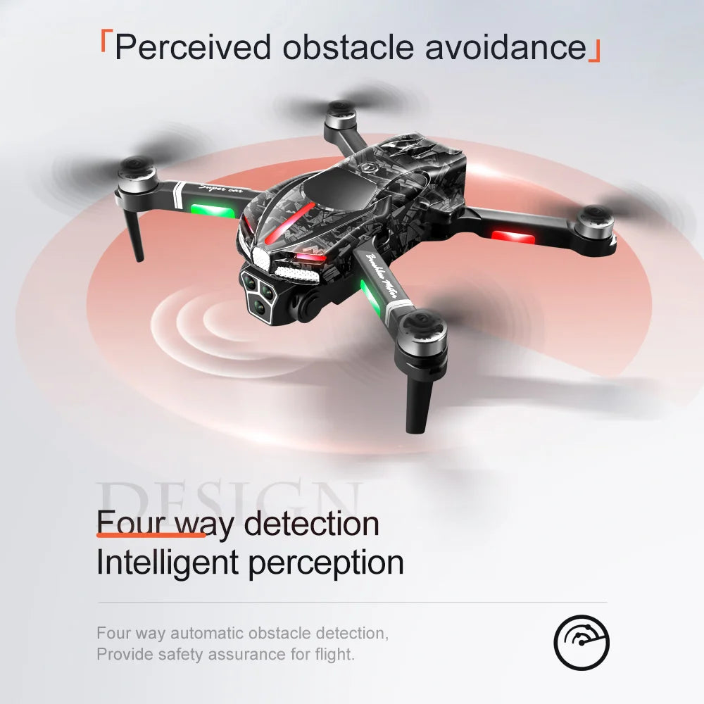 Lenovo V186 Pro Professional Drone 8K HD Camera Omnidirectional Obstacle Avoidance GPS Brushless Motor Aerial Photography Drone