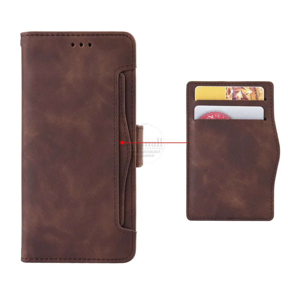 For Honor Magic 6 / 6 Pro 5G Wallet Case Magnetic Book Flip Cover Card Photo Holder Luxury Leather Mobile Phone Cases