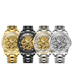 Genuine Original OUPINKE Golden Dragon Imported MIYOTA Movement Automatic Mechanical Watch