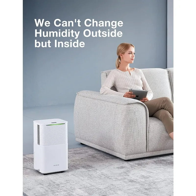 2000 Sq. Ft Dehumidifier for Basements, Home and Large Room with Auto or Manual Drainage