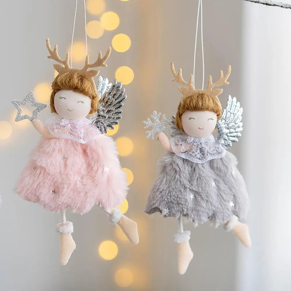 Christmas Ornaments Eco-friendly Angel Pendant Cloth Photo Props