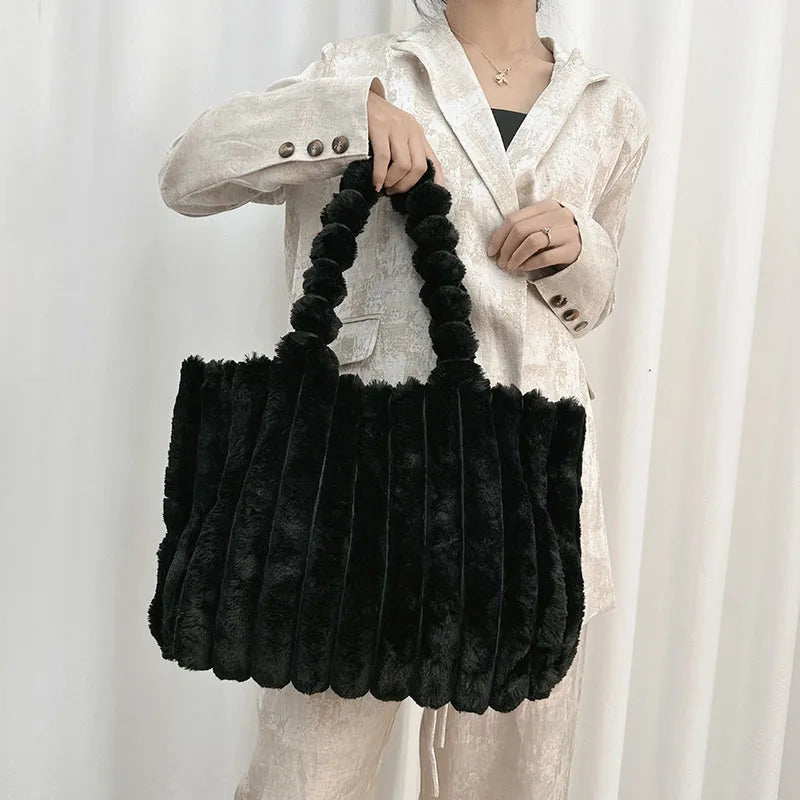 Fashionable Flow Large Capacity Casual Lightweight Corduroy Bag