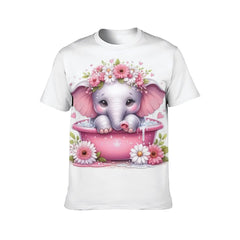 Colorful Indian Elephant Spring Color Festival Gift T-Shirt Festival Wear Clothes Men Clothing Graphic T Shirts Camisetas