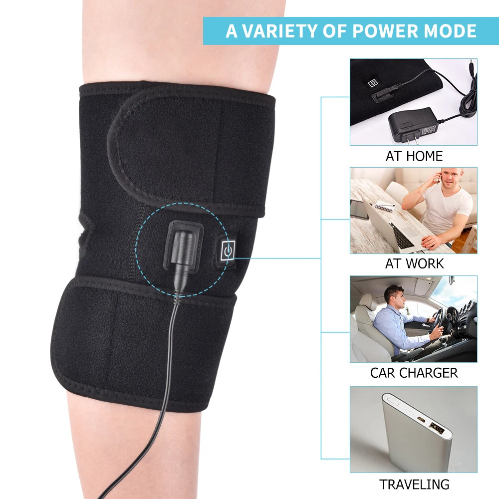 Knee Pad Fast-heating Relief Arthritis Improve Discomfort Pain Recover Injury Keep Warm Relieve Muscle Soreness Drive