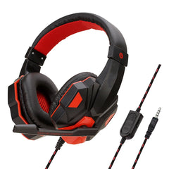 Gaming Headphones 3.5MM Wired PC Bass Stereo Gamer Headset Phone Laptop Earphone Helmet With Microphone