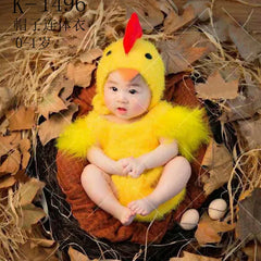 Halloween Cosplay Costume Chicken Baby Photography Suit Newborn Baby Infant Studio Shoot Outfits