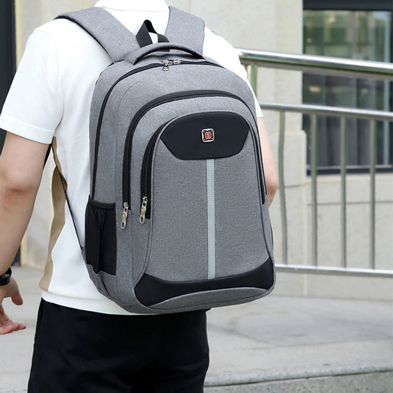 Fashion Casual Men's Backpack Men Bag Lightweight Nylon Fabric Travel Backpack School Bag Large Capacity Men's Laptop Backpack