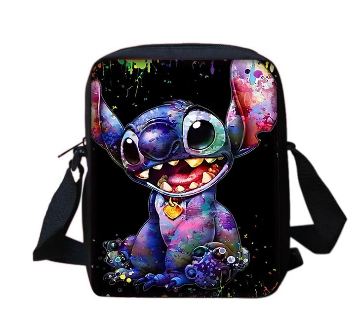 Cartoon S-stitchs Angel Children Boy Girls Printed Shoulder Messenger Bag Casual Handbag Men Women Phone Bag Shopping Bag