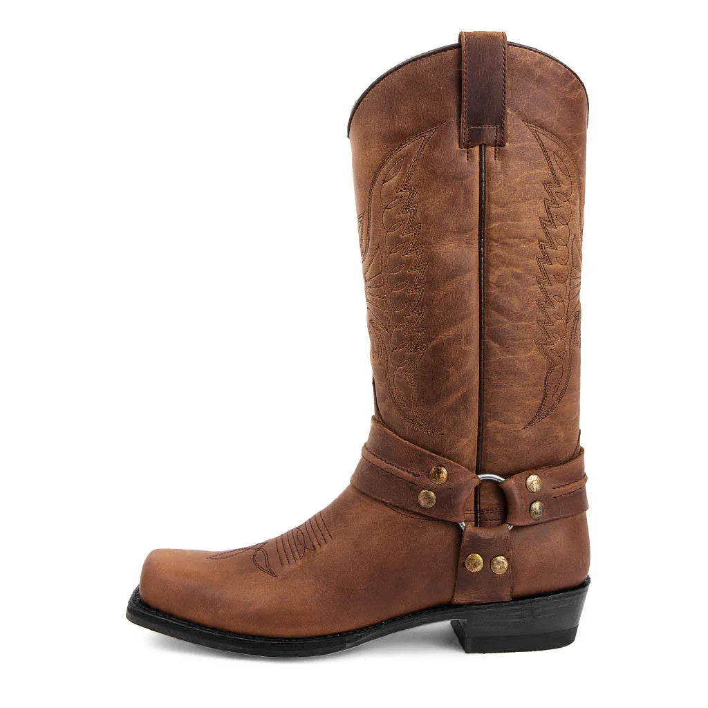 Western Cowboy Boots Black Brown