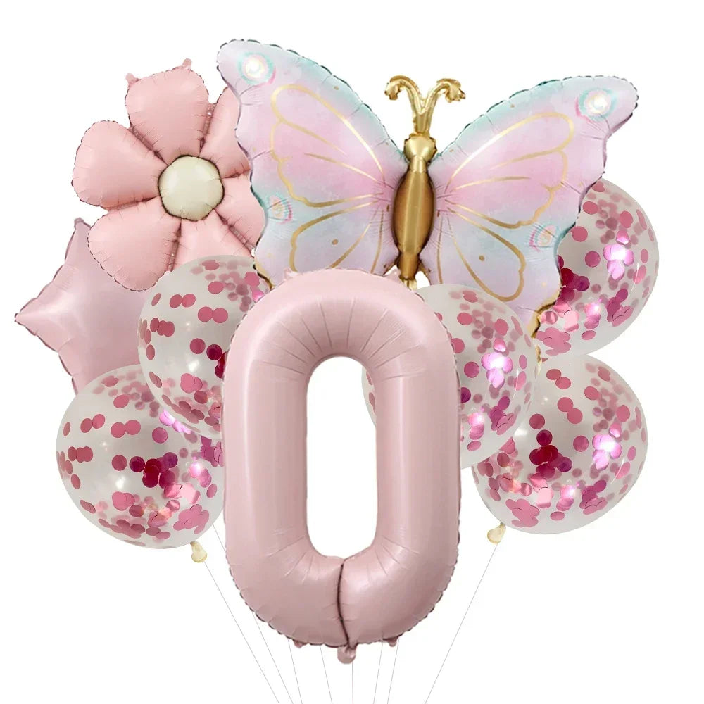 Butterfly Balloons  for Girls Pink Butterfly Foil Balloons for Butterfly Themed Party Wedding  Decors