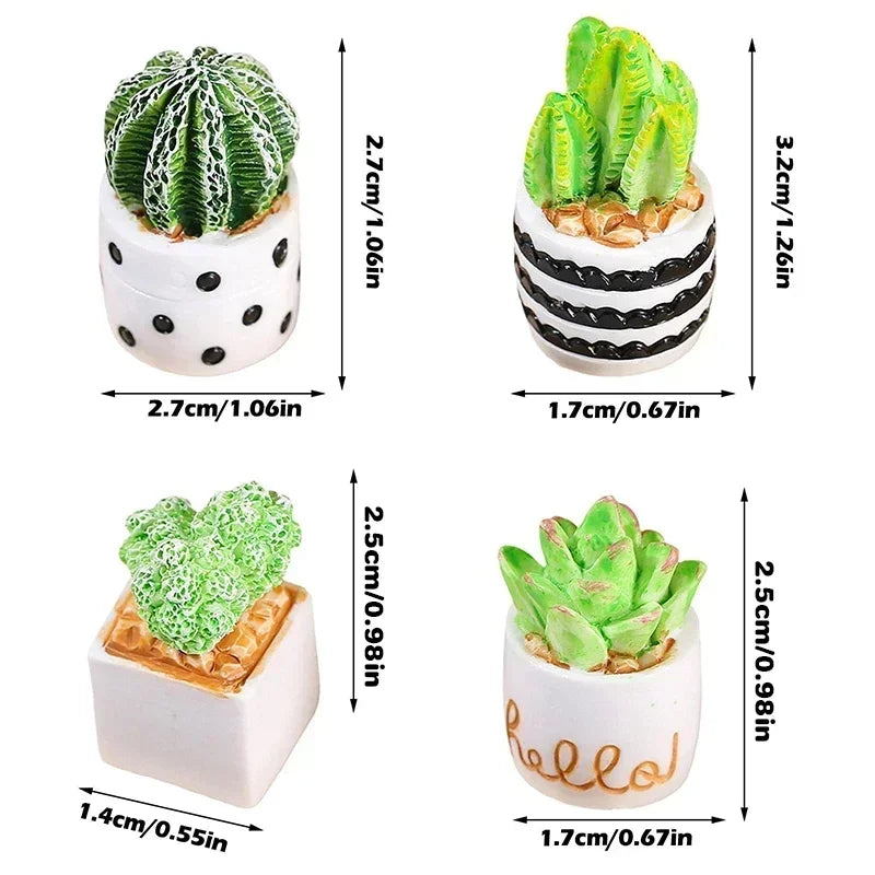 Mini Resin Figures Home Decor Desk Accessories