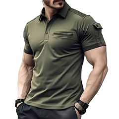 Summer New Men's Casual Short-Sleeved Polo Shirt