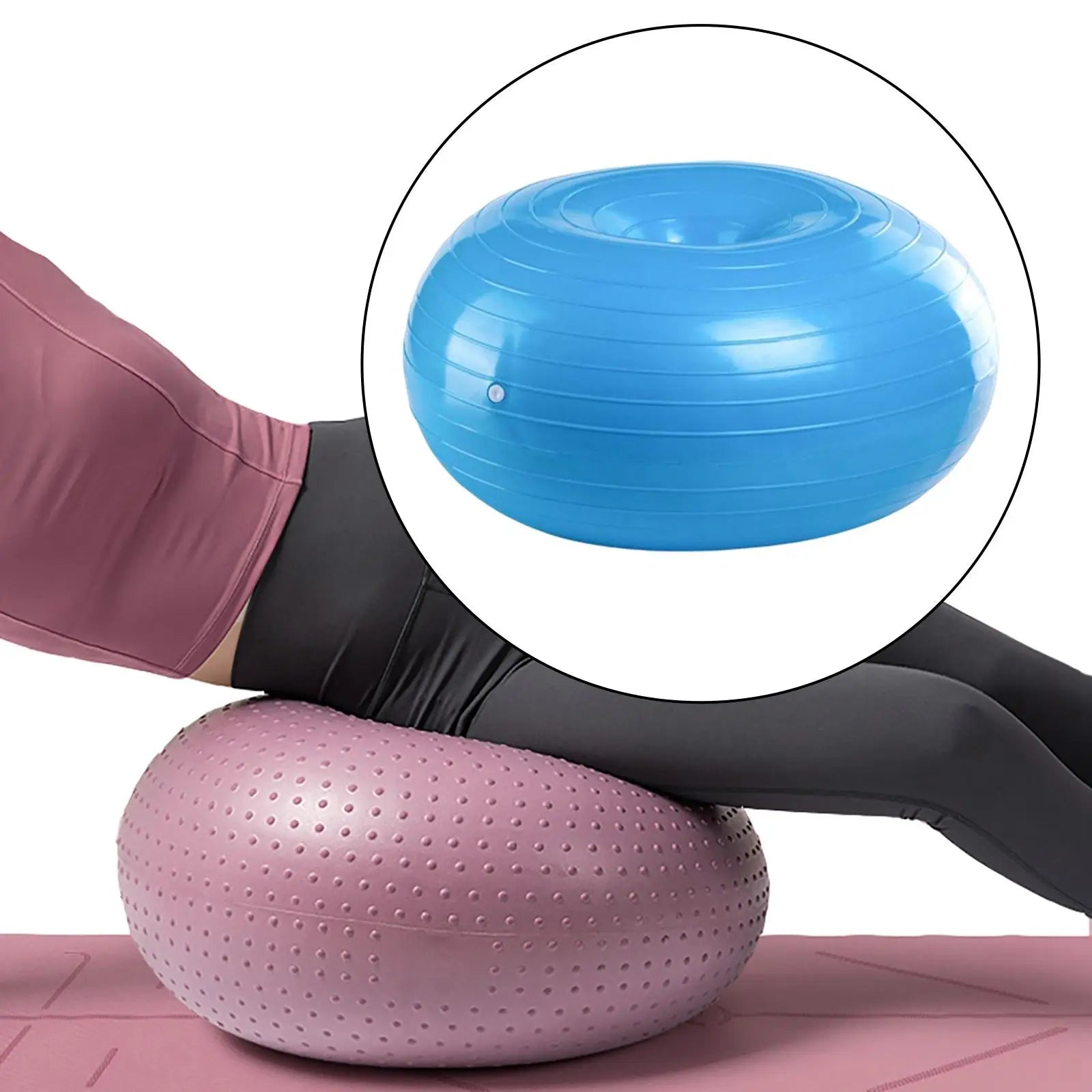 Fitness Ball Stability Yoga Ball Pilates Donut Balance for Gymnastic Home Office