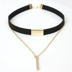 New Black Velvet Choker Necklace